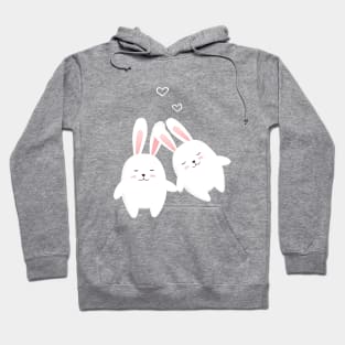 Bunnies in love Hoodie